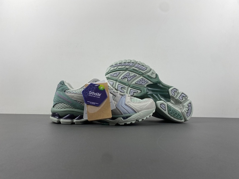 Alternative view of ASICS Gel-Kayano 14 Light Sage Smoke Grey  1201A161-023
