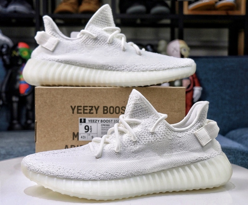 Alternative view of Yeezy boost 350 V2 Cream white