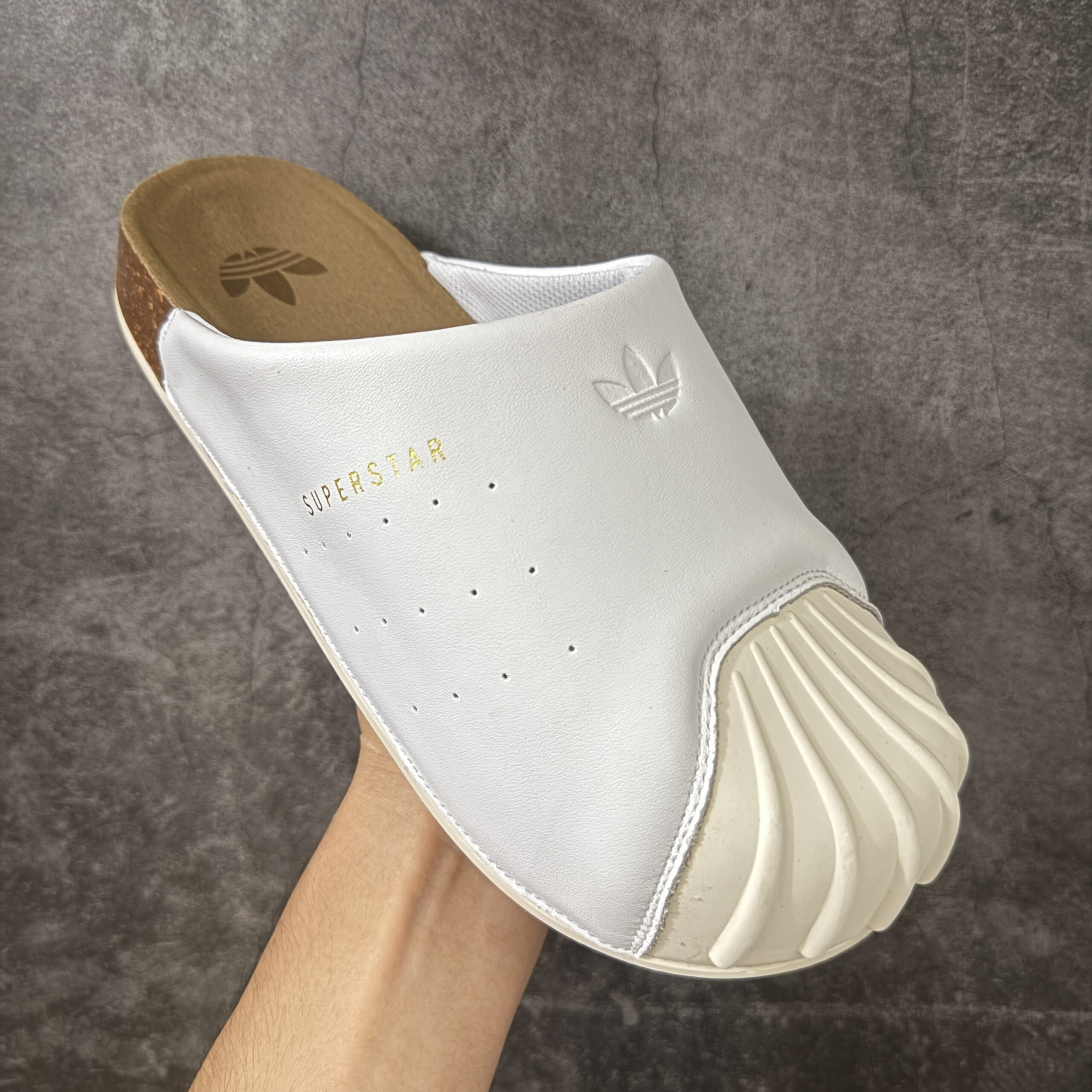 Alternative view of Adidas Adimule Clog LC0412 White/Gold Leather
