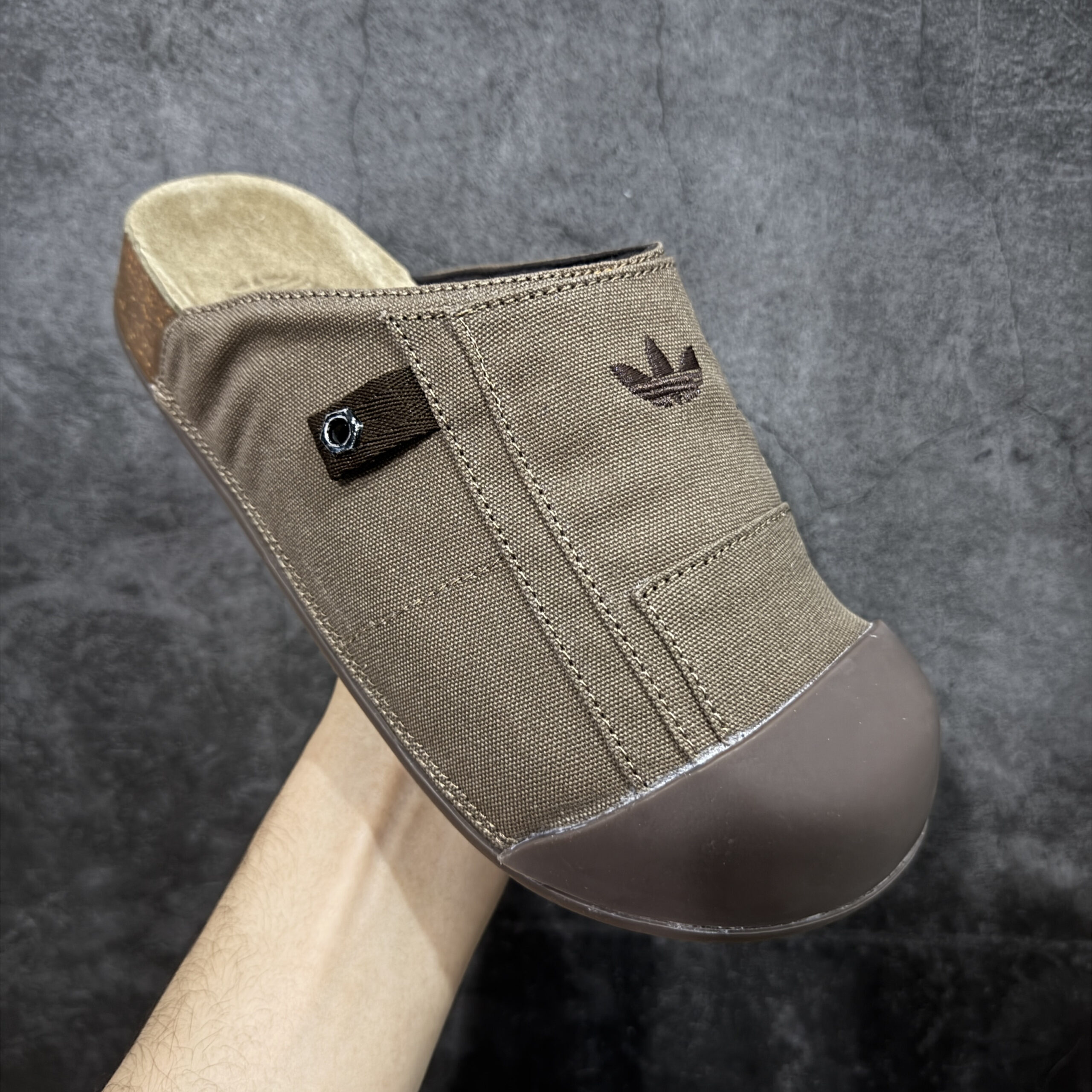 Alternative view of Adidas Adimule Clog JP9189 Brown/Canvas Canvas