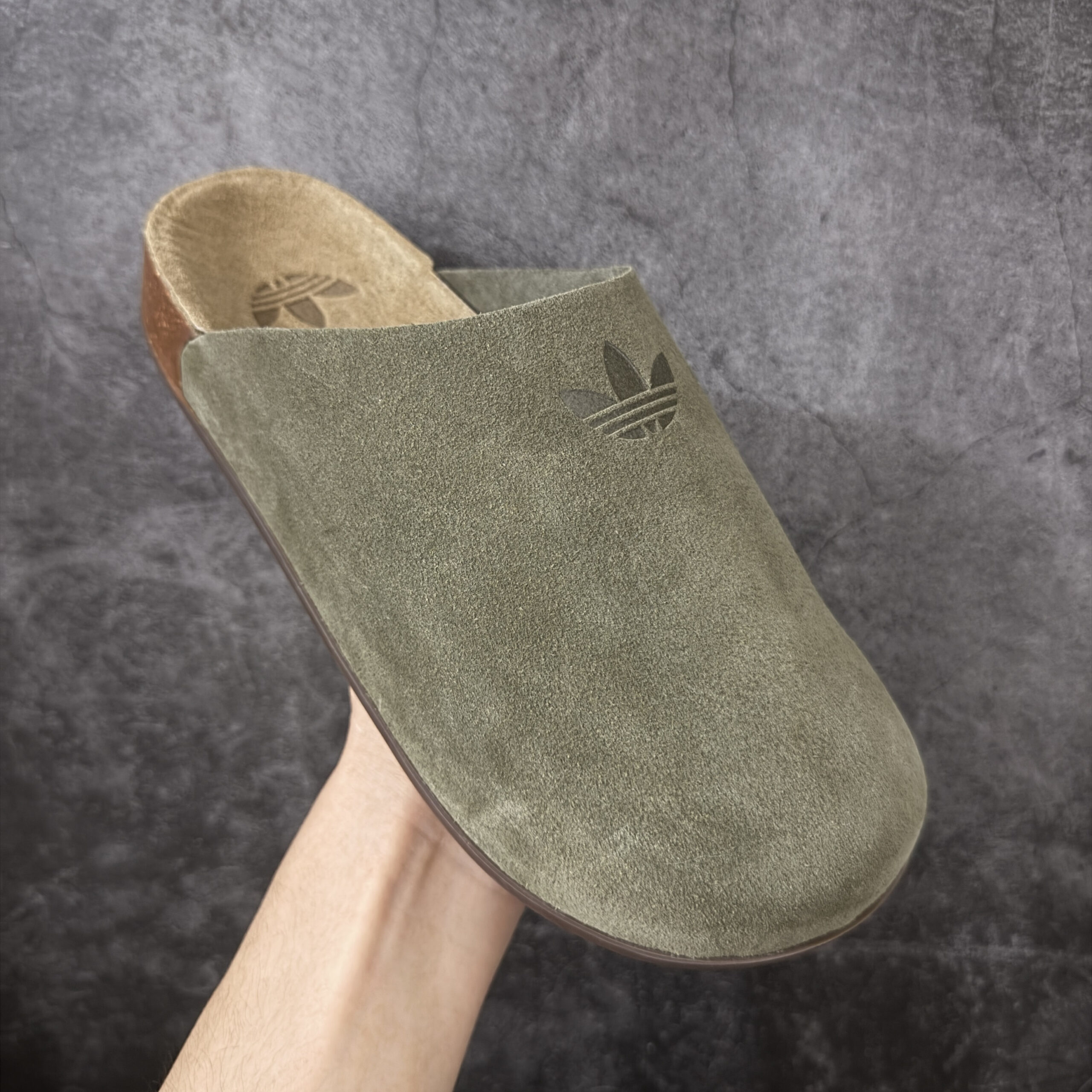 Alternative view of Adidas Adimule Clog IH6907 Green Suede