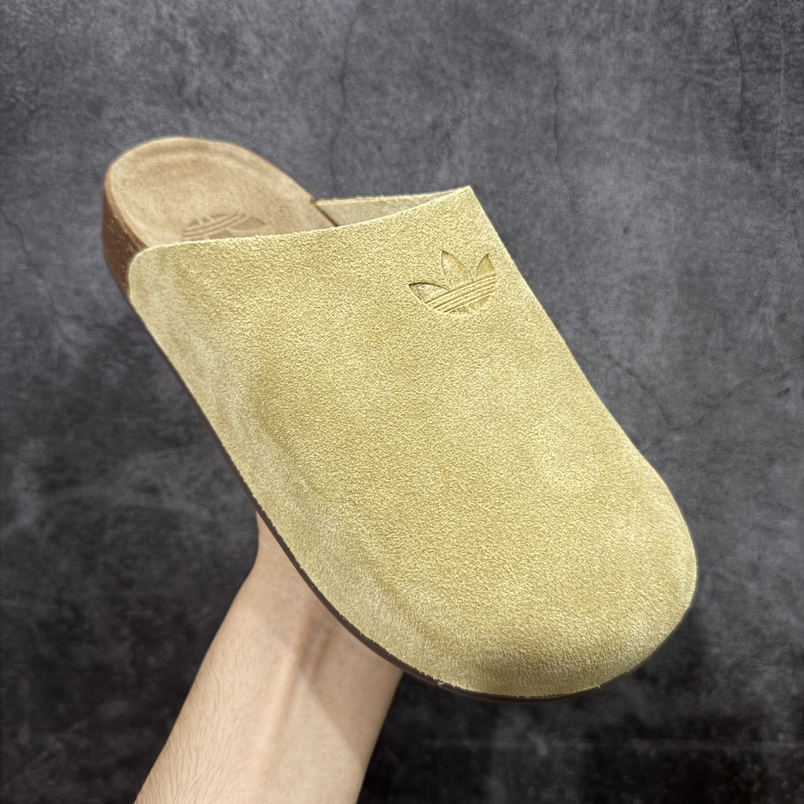 Alternative view of Adidas Adimule Clog JR3587 Sand/Olive Suede