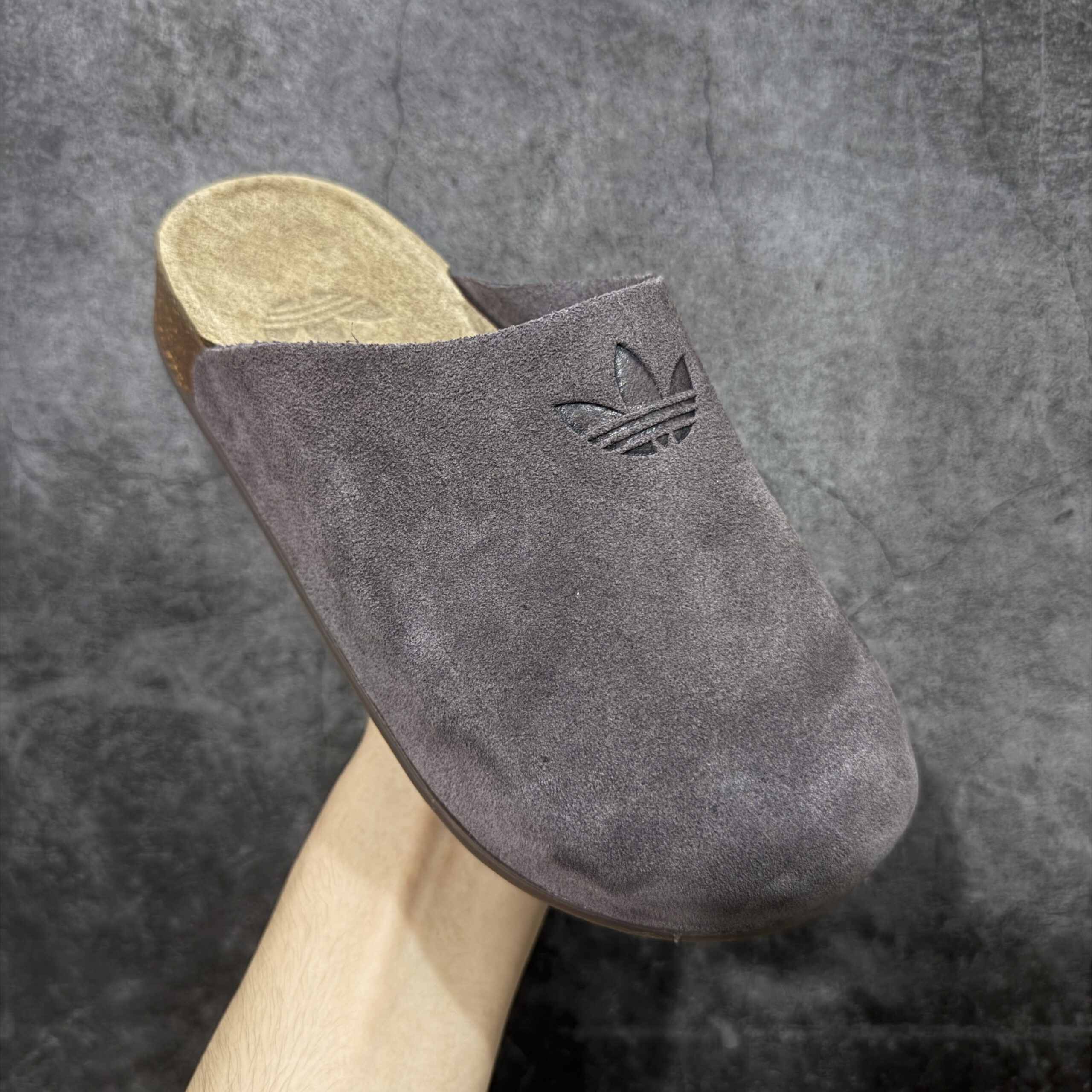 Alternative view of Adidas Adimule Clog JS0705 Charcoal Suede