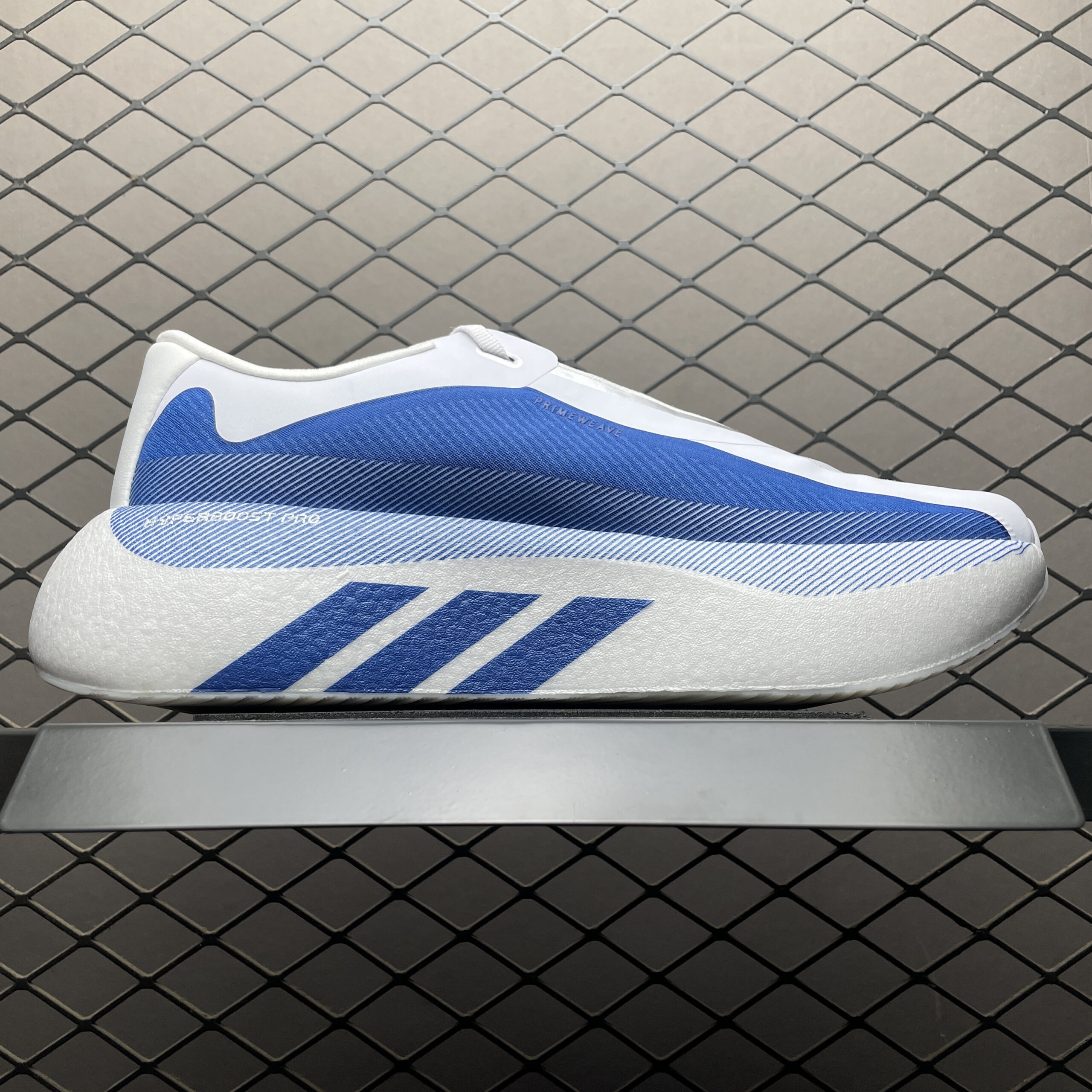 Alternative view of Adidas Hyperboost Edge KI1911 White/Blue Mesh