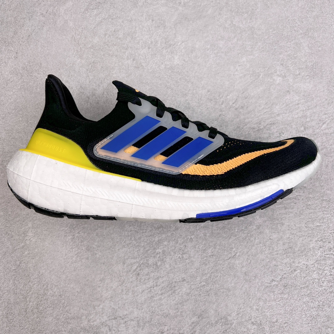 Adidas Ultraboost Light Black/Blue/Yellow Engineered Mesh