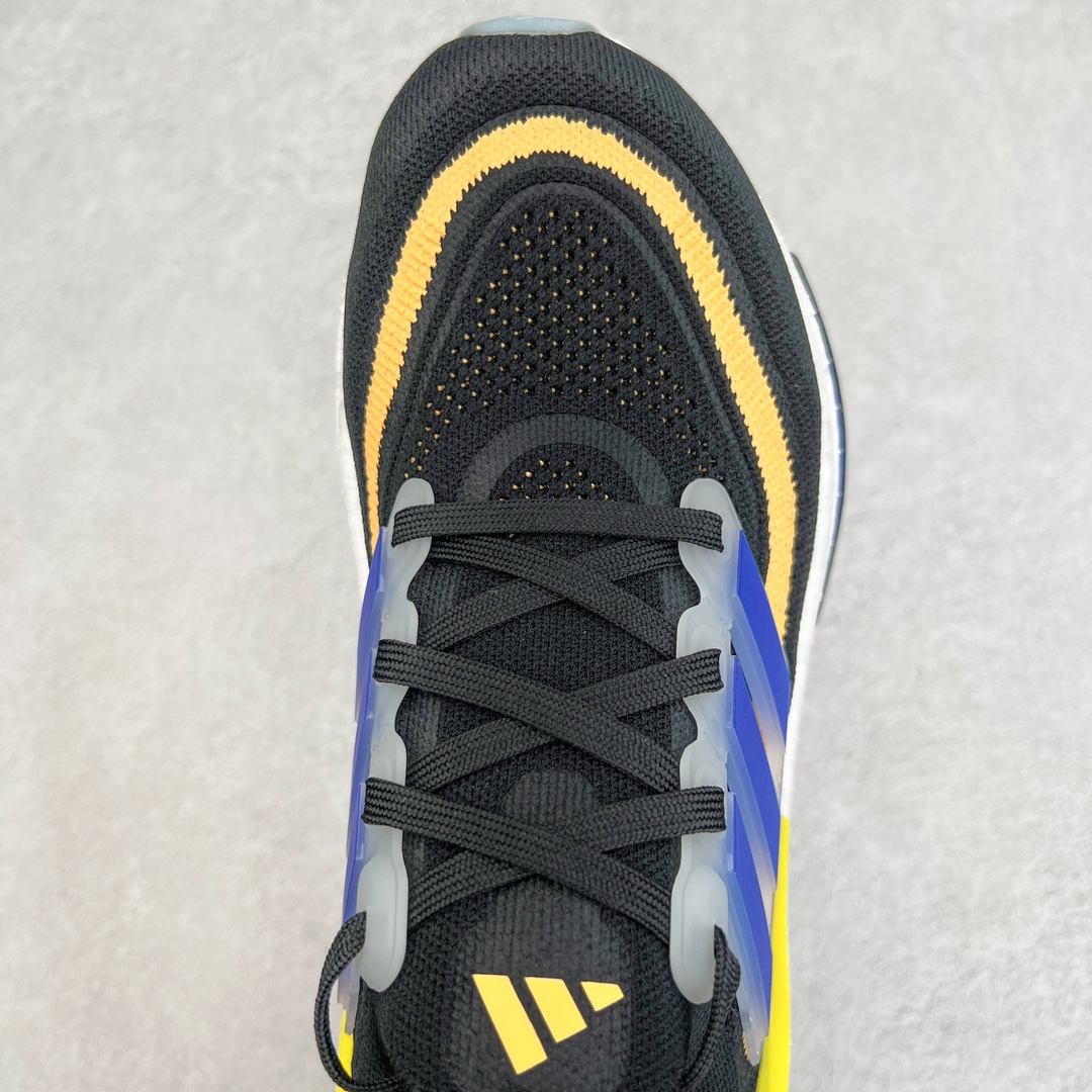 Alternative view of Adidas Ultraboost Light Black/Blue/Yellow Engineered Mesh