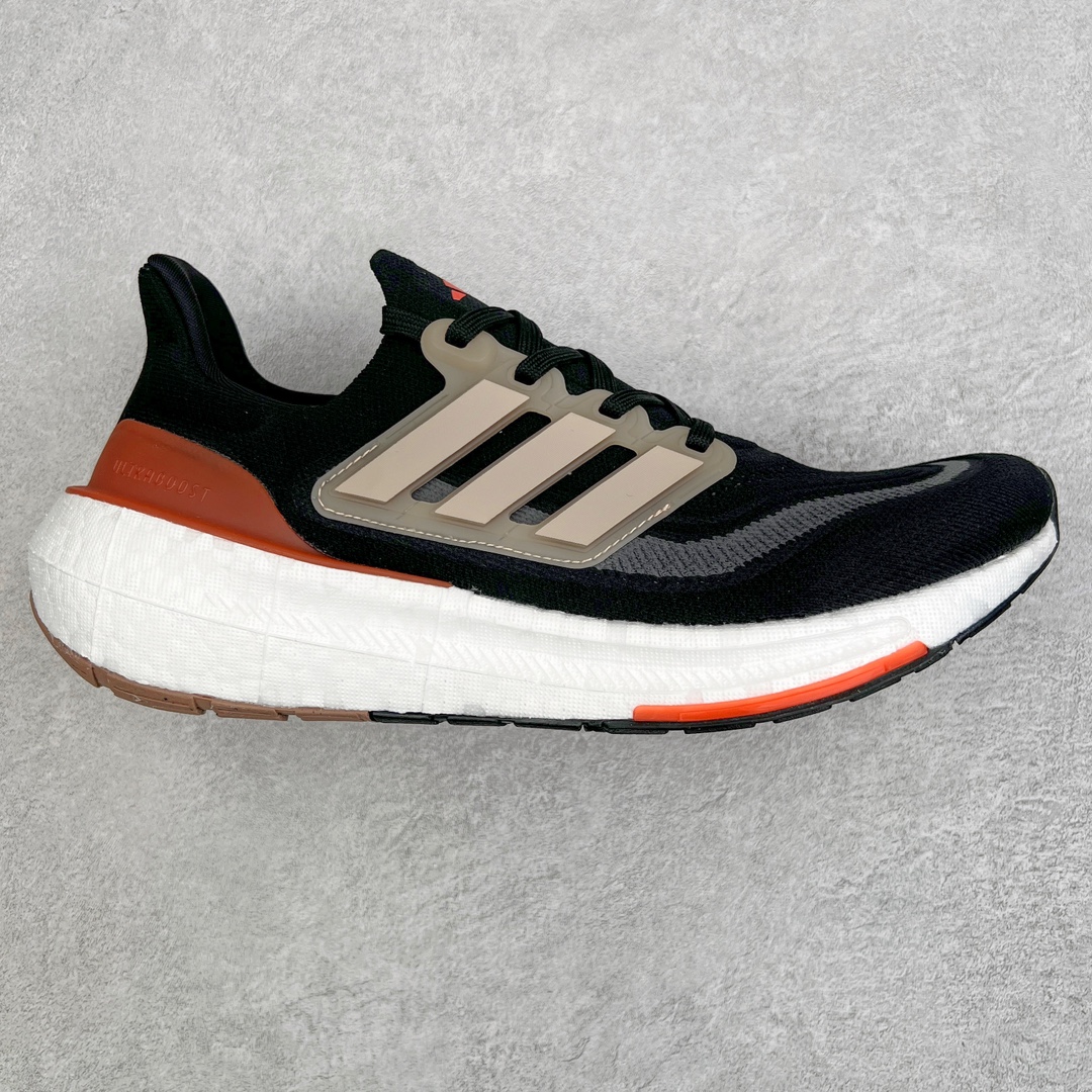 Adidas Ultraboost Light Black/Orange Engineered Mesh