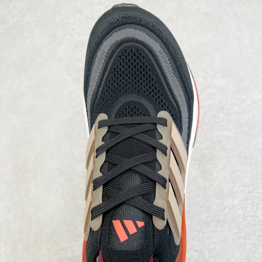 Alternative view of Adidas Ultraboost Light Black/Orange Engineered Mesh