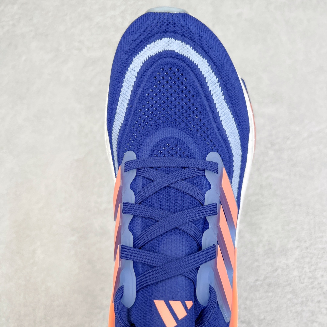 Alternative view of Adidas Ultraboost Light Blue/Orange Engineered Mesh