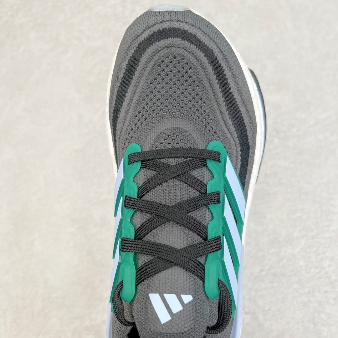 Alternative view of Adidas Ultraboost Light Grey/Green Engineered Mesh