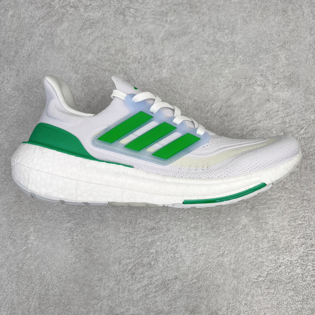 Adidas Ultraboost Light White/Green Engineered Mesh