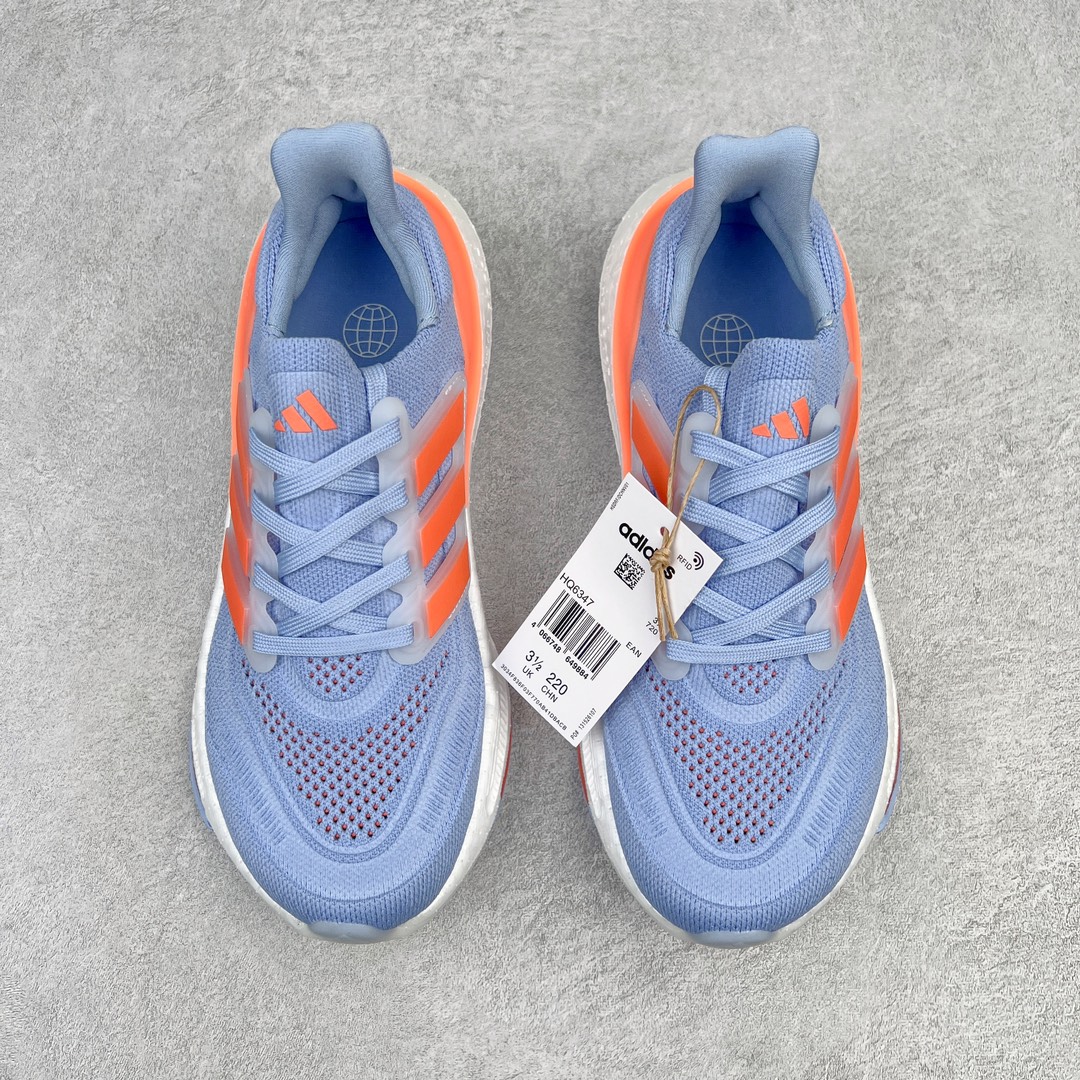 Adidas Ultraboost Light Light Blue/Orange Engineered Mesh